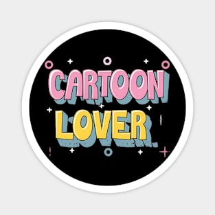 Vibrant Nostalgia: Cartoon Lover's 80s Revival Magnet